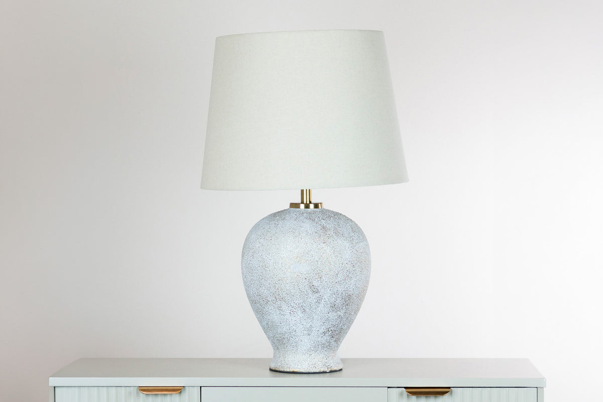 Harlee Ceramic Table Lamp | White-3