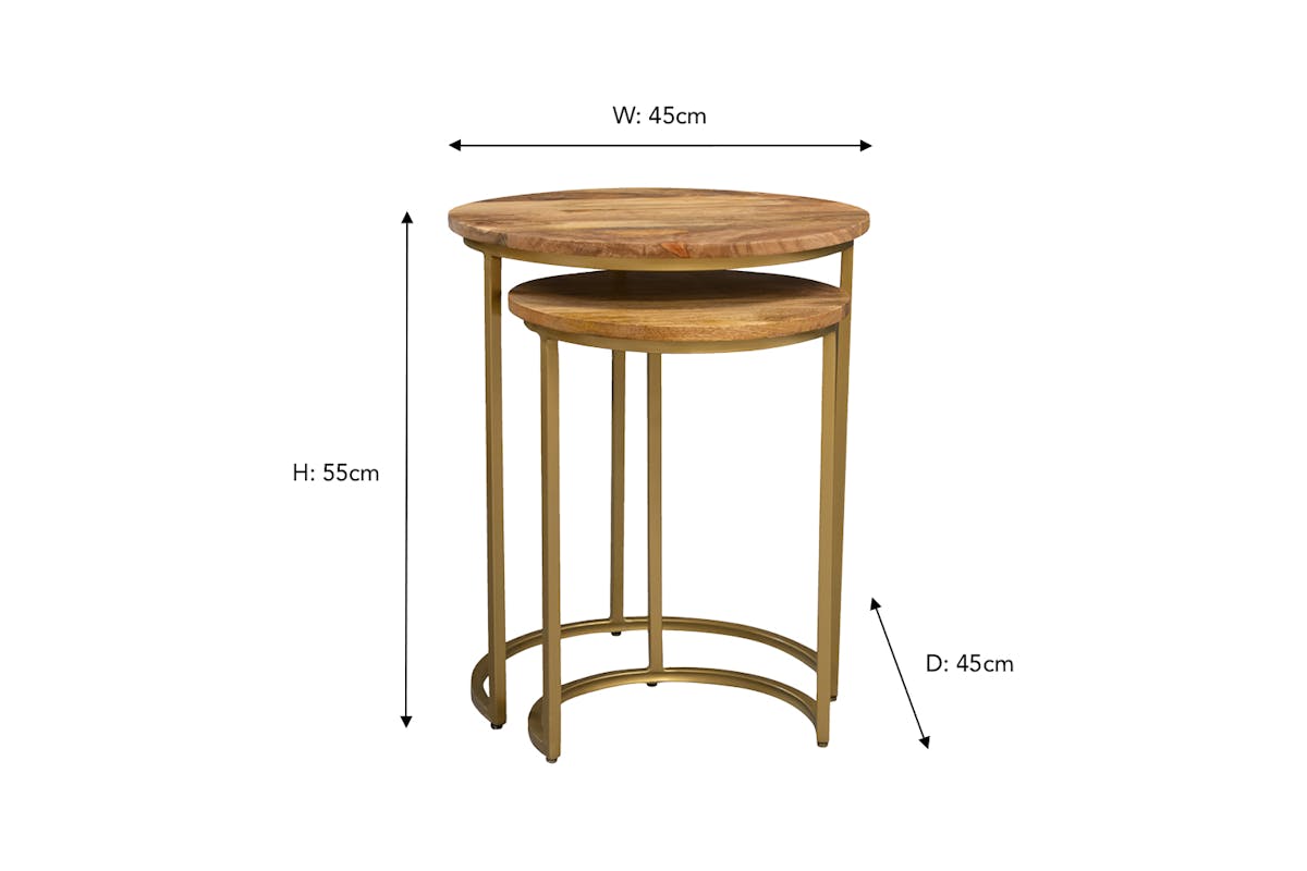 Scott Side Table | Natural | Set of 2-3