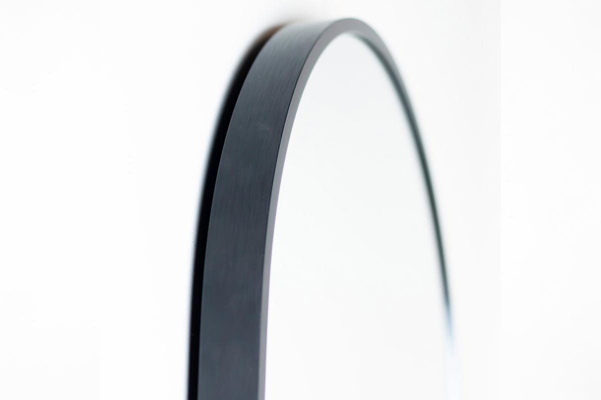 Modena Pill Shape Wall Mirror | Black | 40 x 120 cm-3