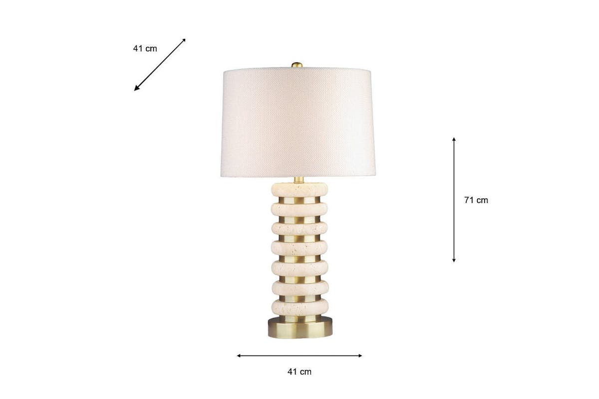 Yara Table Lamp | Gold | 71cm-3