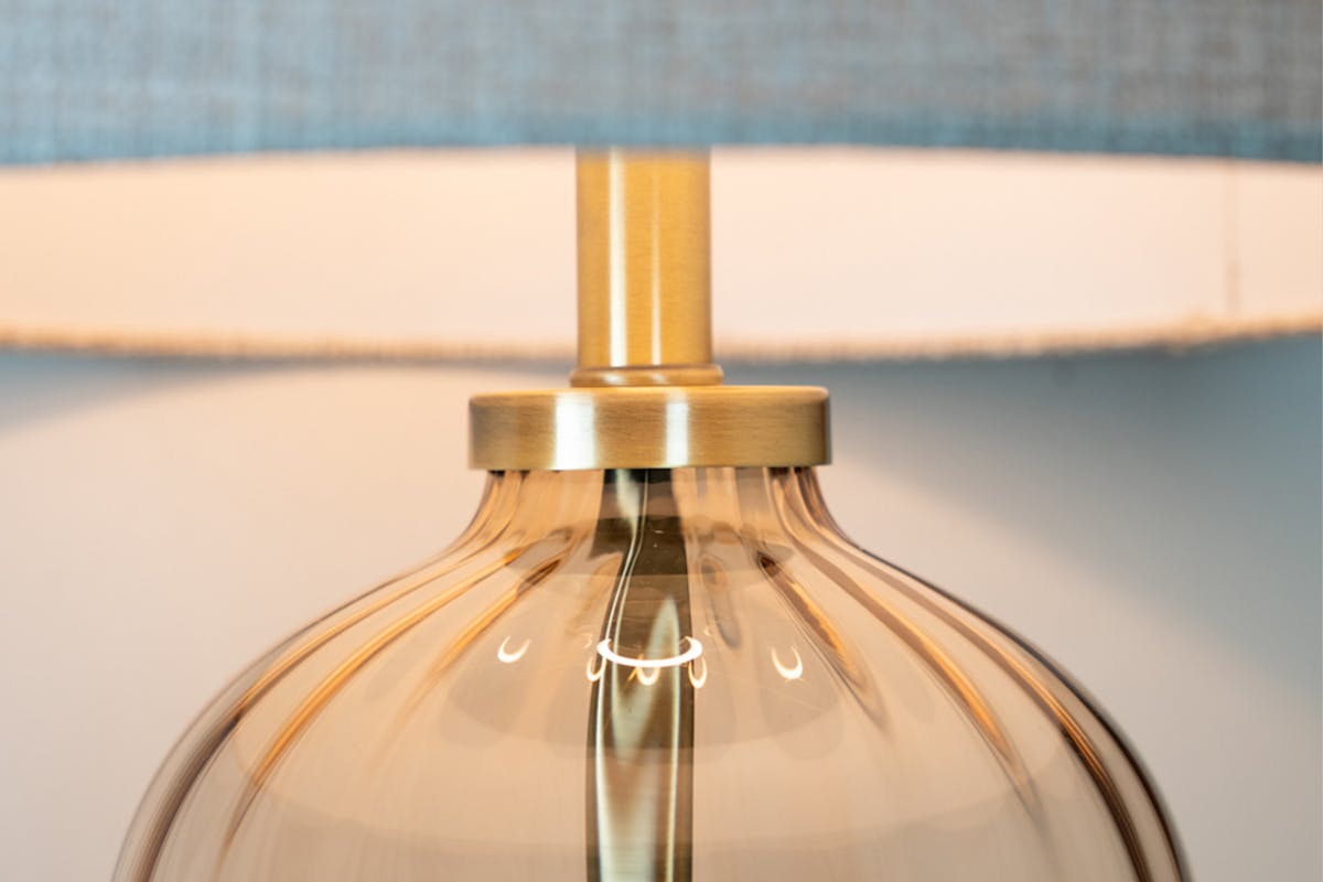 Kristen Glass Table Lamp | White/Gold | 84 cm-5