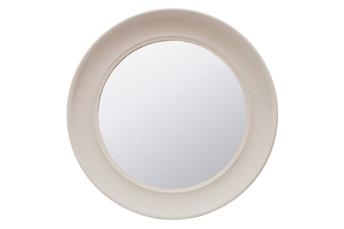 Lyla Round Wall Mirror | Oyster | 90 cm