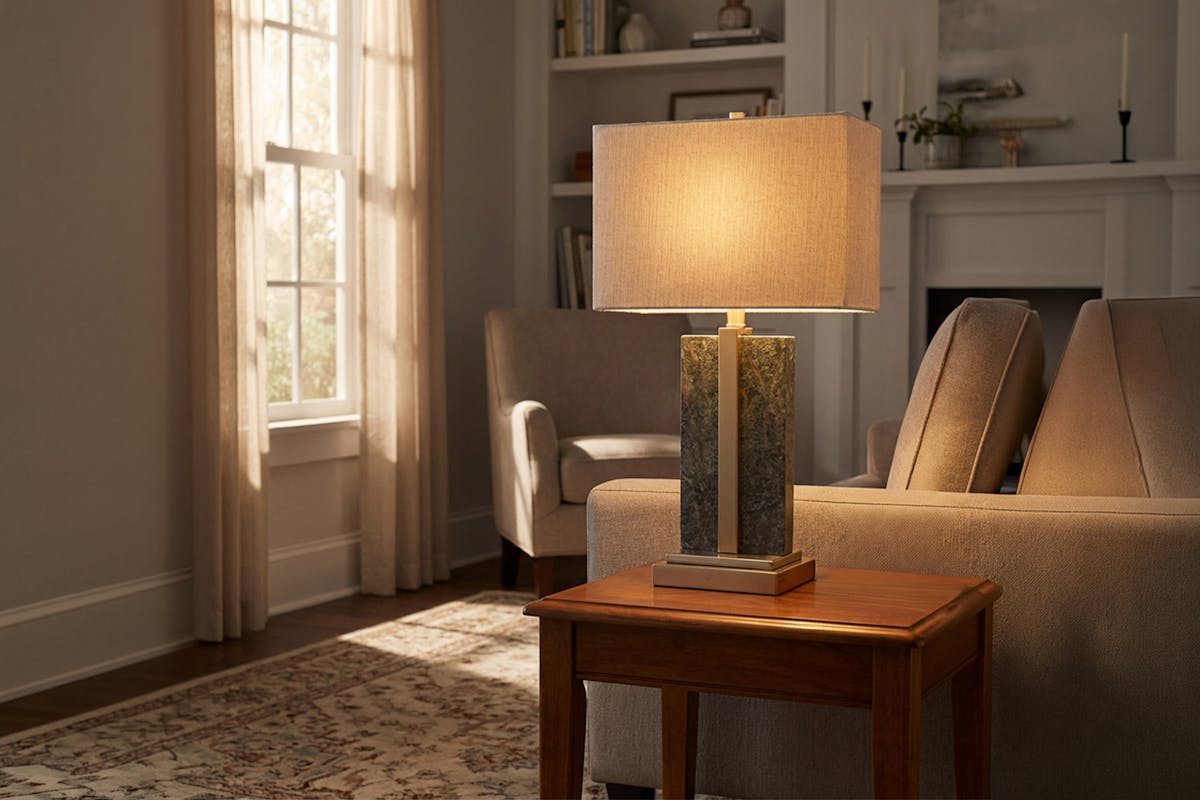 Claudia Table Lamp | White/Gold-2