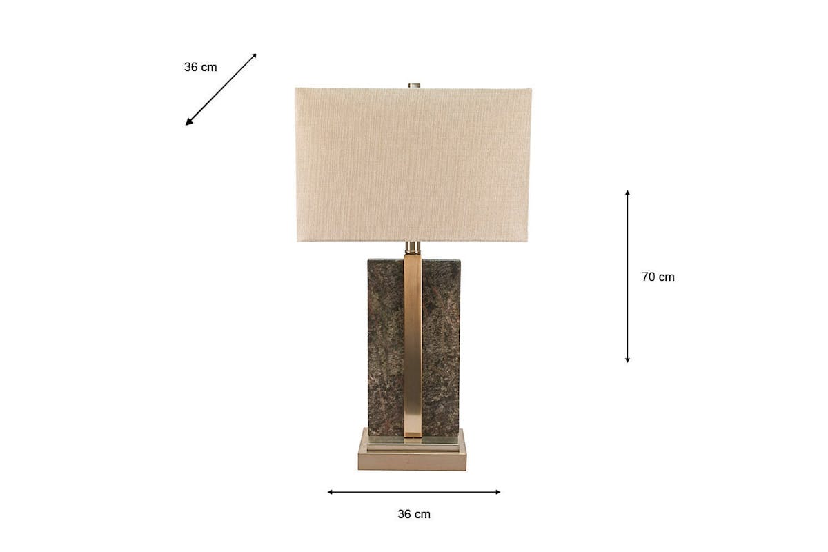 Claudia Table Lamp | White/Gold-3