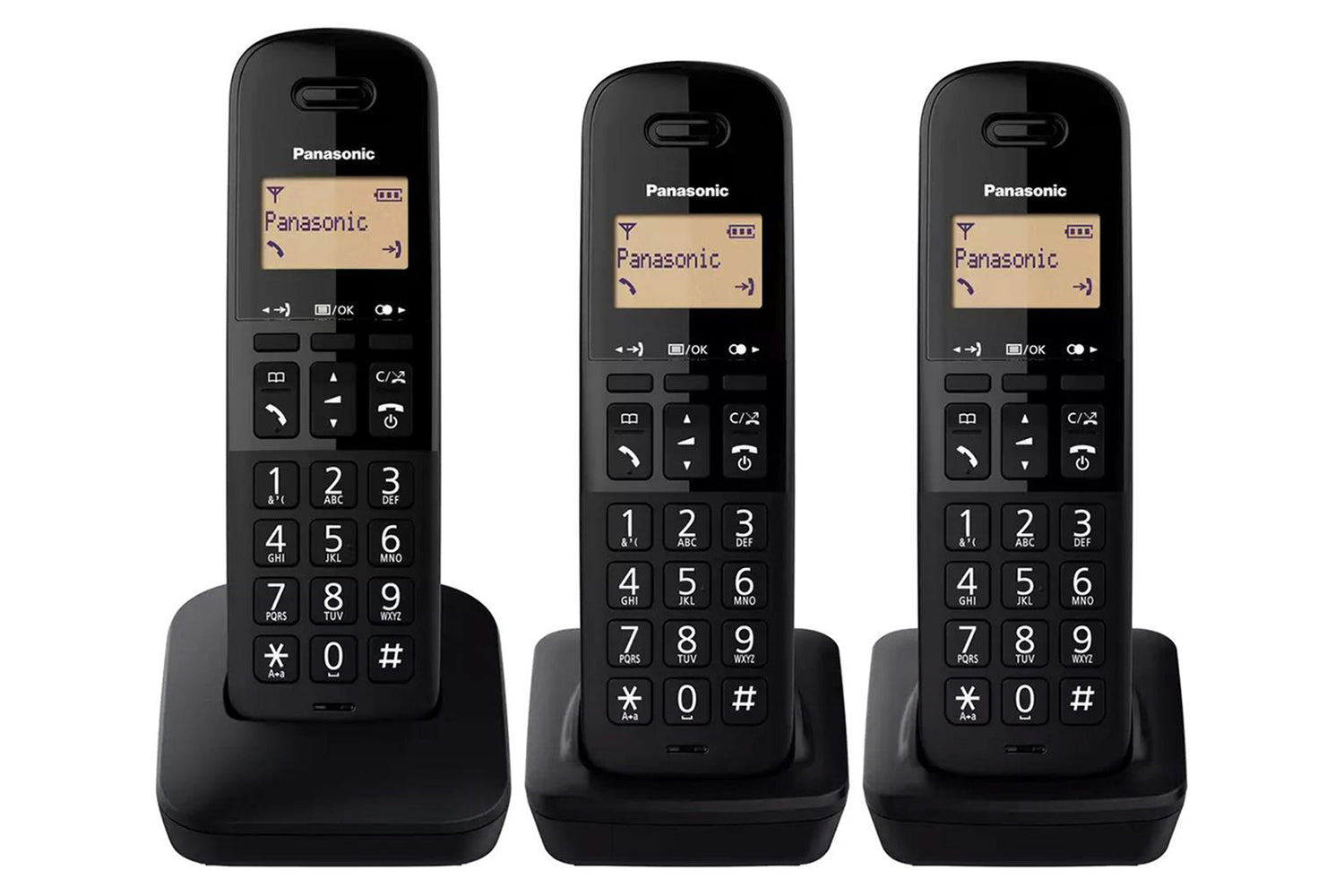 Panasonic KX-TGB613EB Cordless Phone | Trio Pack