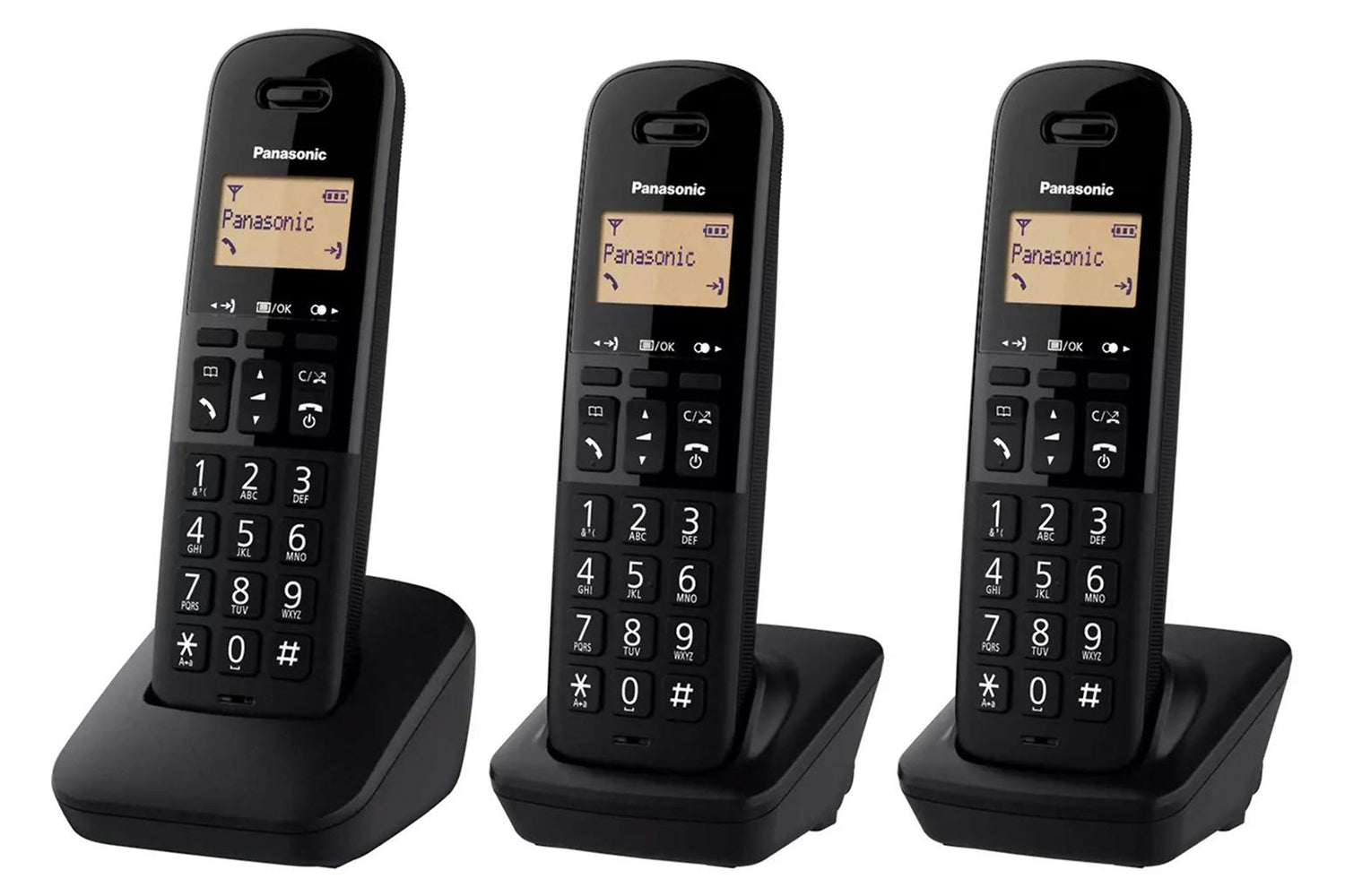 Panasonic KX-TGB613EB Cordless Phone | Trio Pack-3