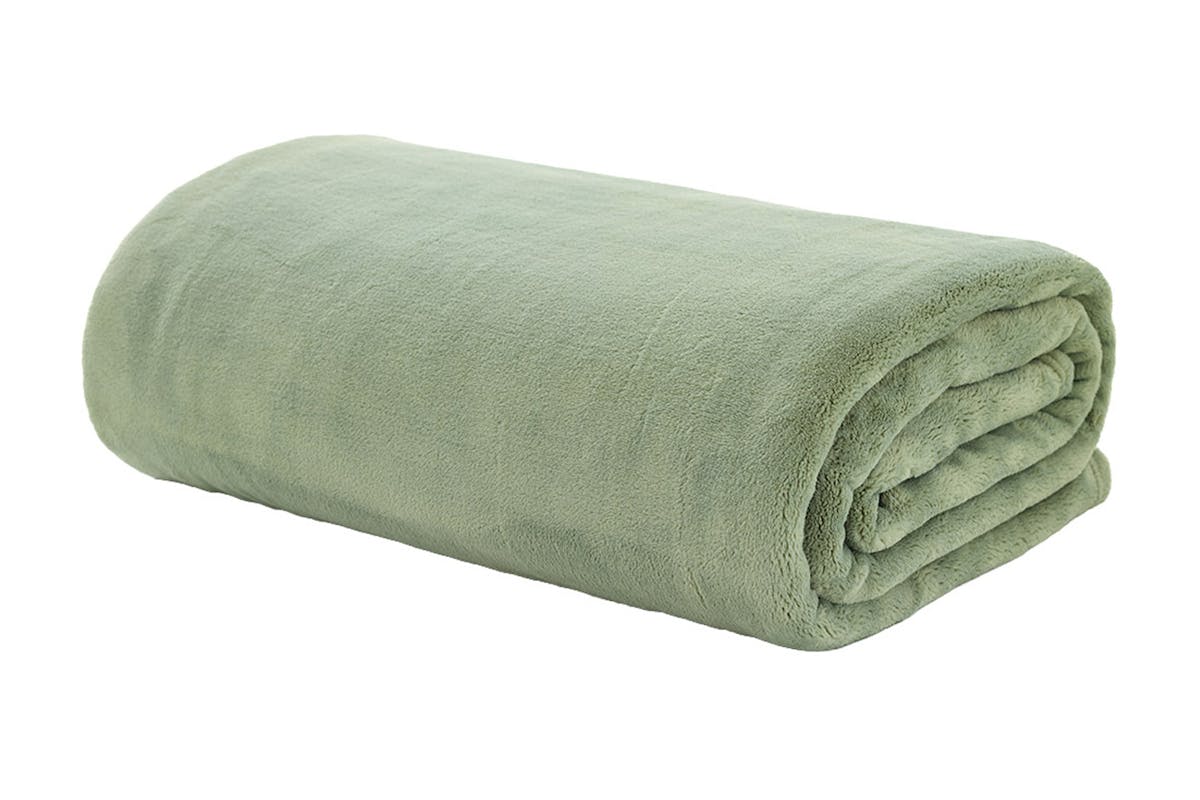 Coco Touch Throw | Sage | 140 x 180 cm