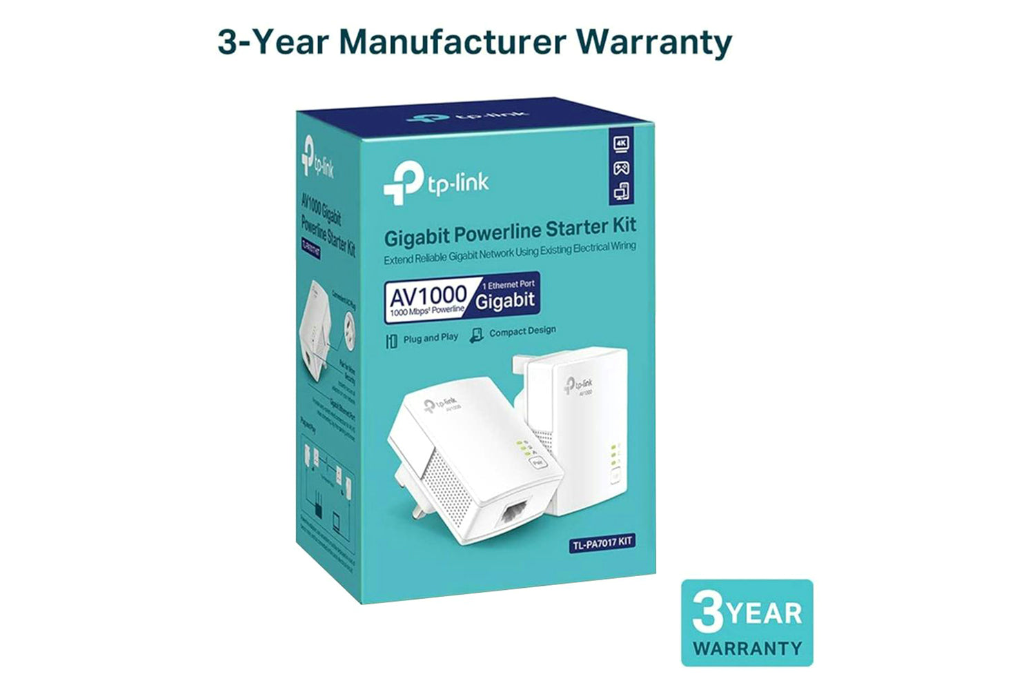 TP-Link AV1000 Gigabit Powerline Starter Kit-8