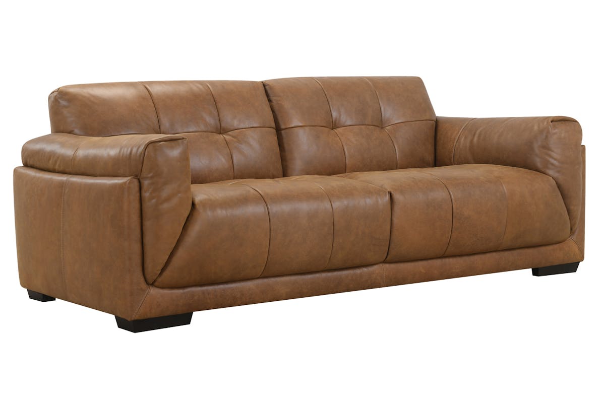 Toni 3 Seater Sofa | Leather | Brown-2