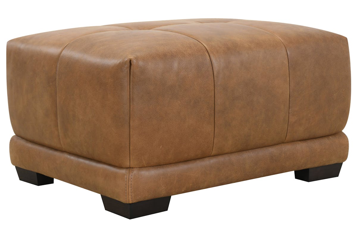 Toni Footstool | Leather | Brown-2
