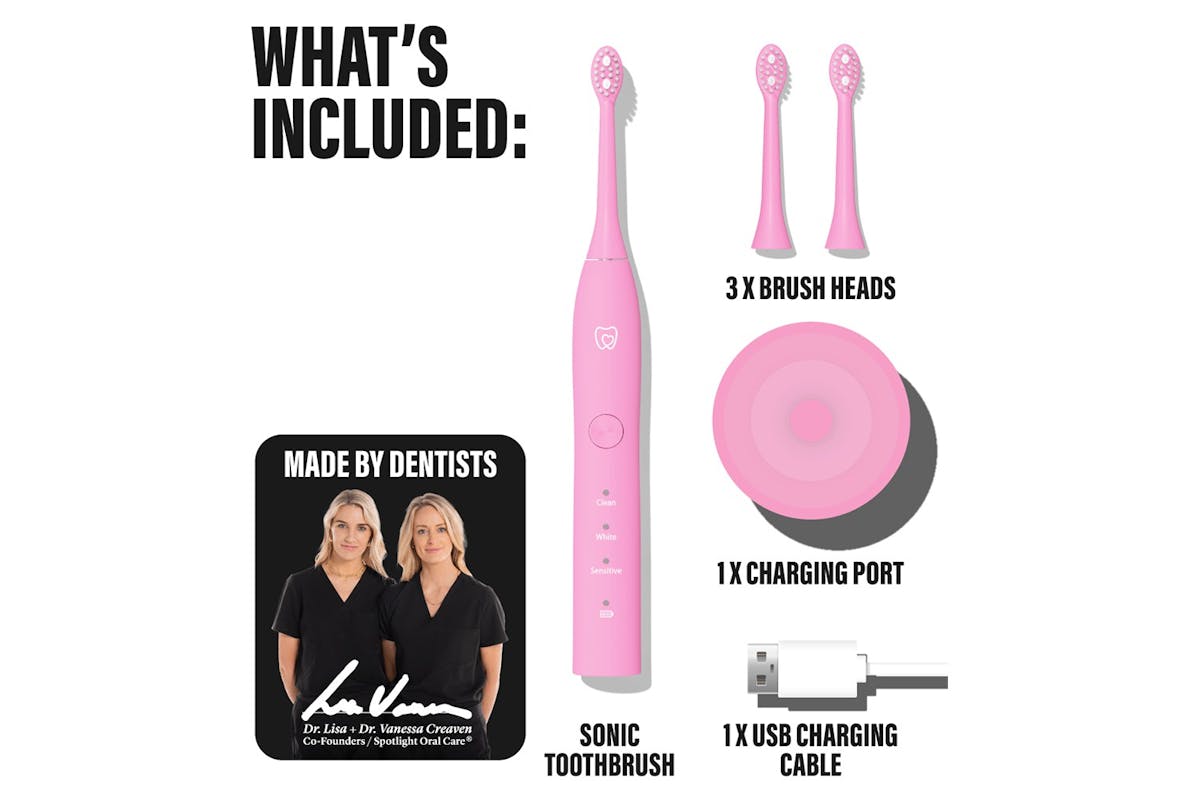 Spotlight Oral Care Sonic Electric Toothbrush | Pink-3