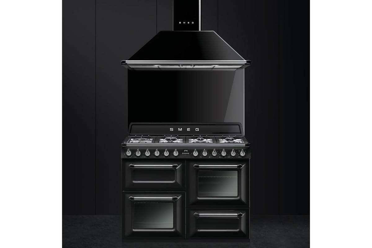 Smeg 110cm Dual Fuel Range Cooker | TR4110BL1 | Gloss Black-3