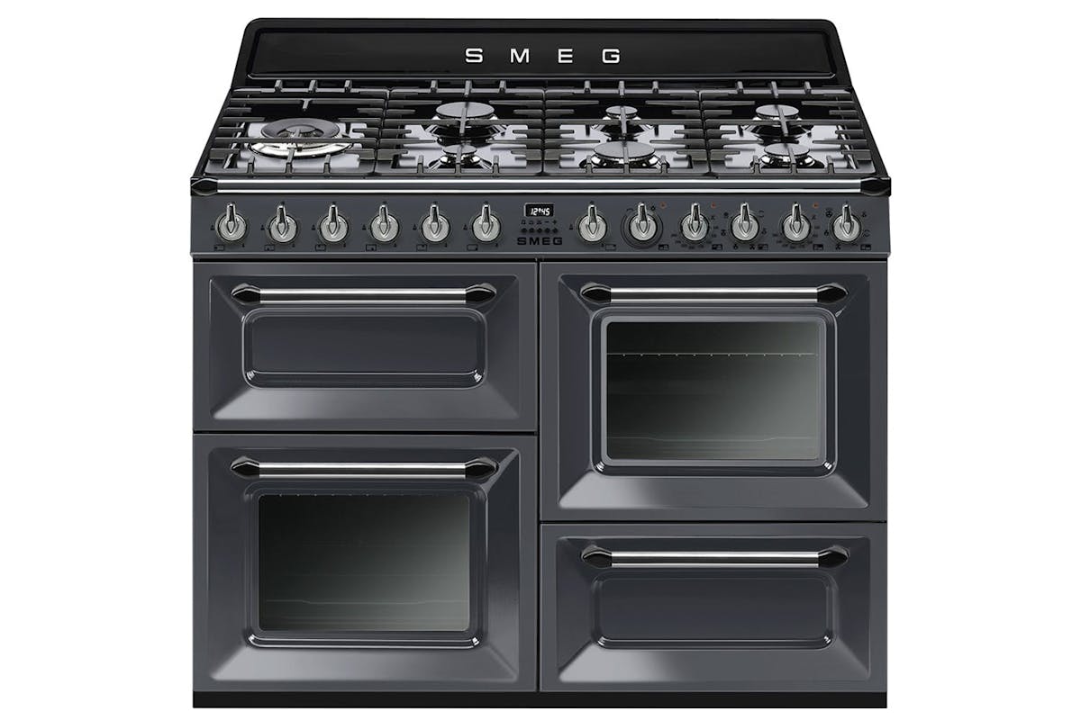 Smeg 110cm Dual Fuel Range Cooker | TR4110GR | Grey-2