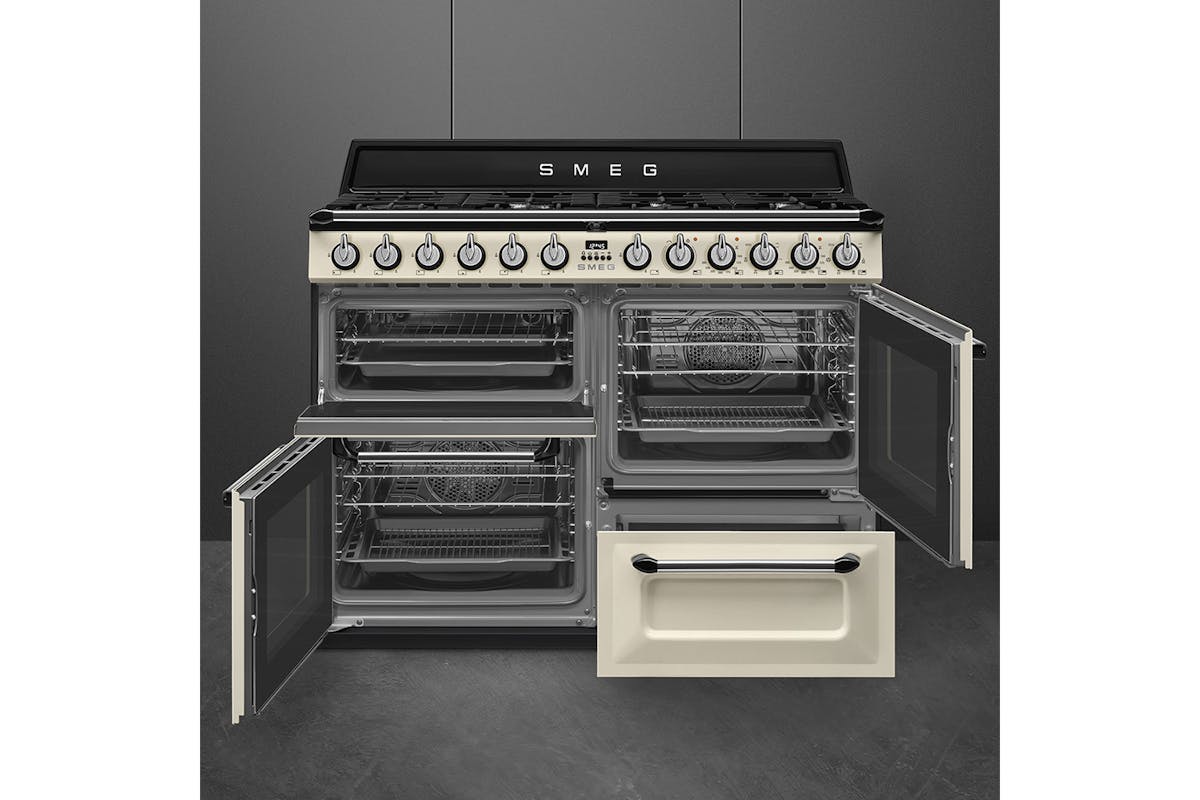 Smeg Victoria 110cm Dual Fuel Range Cooker | TR4110P1 | Cream-3
