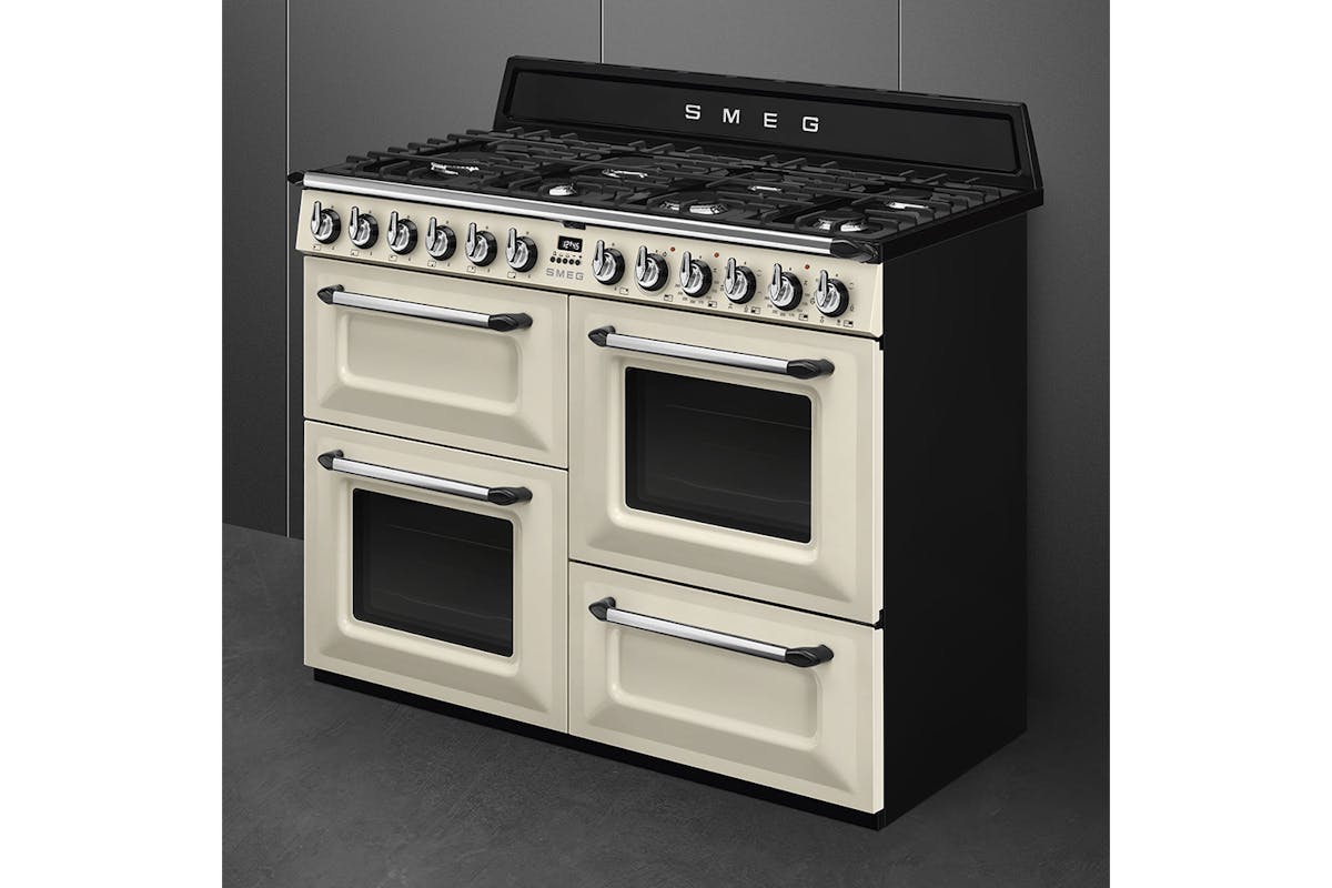 Smeg Victoria 110cm Dual Fuel Range Cooker | TR4110P1 | Cream-4
