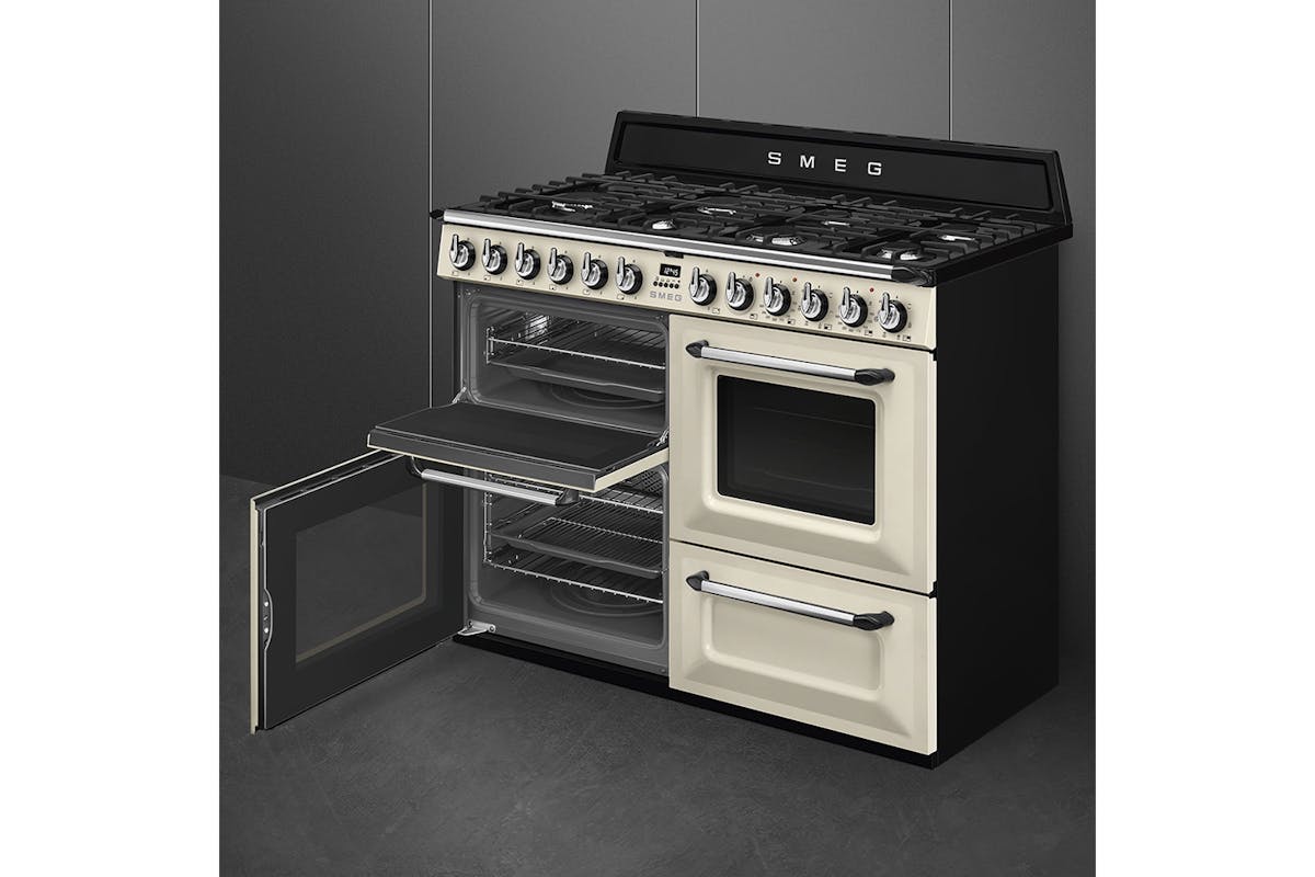 Smeg Victoria 110cm Dual Fuel Range Cooker | TR4110P1 | Cream-6