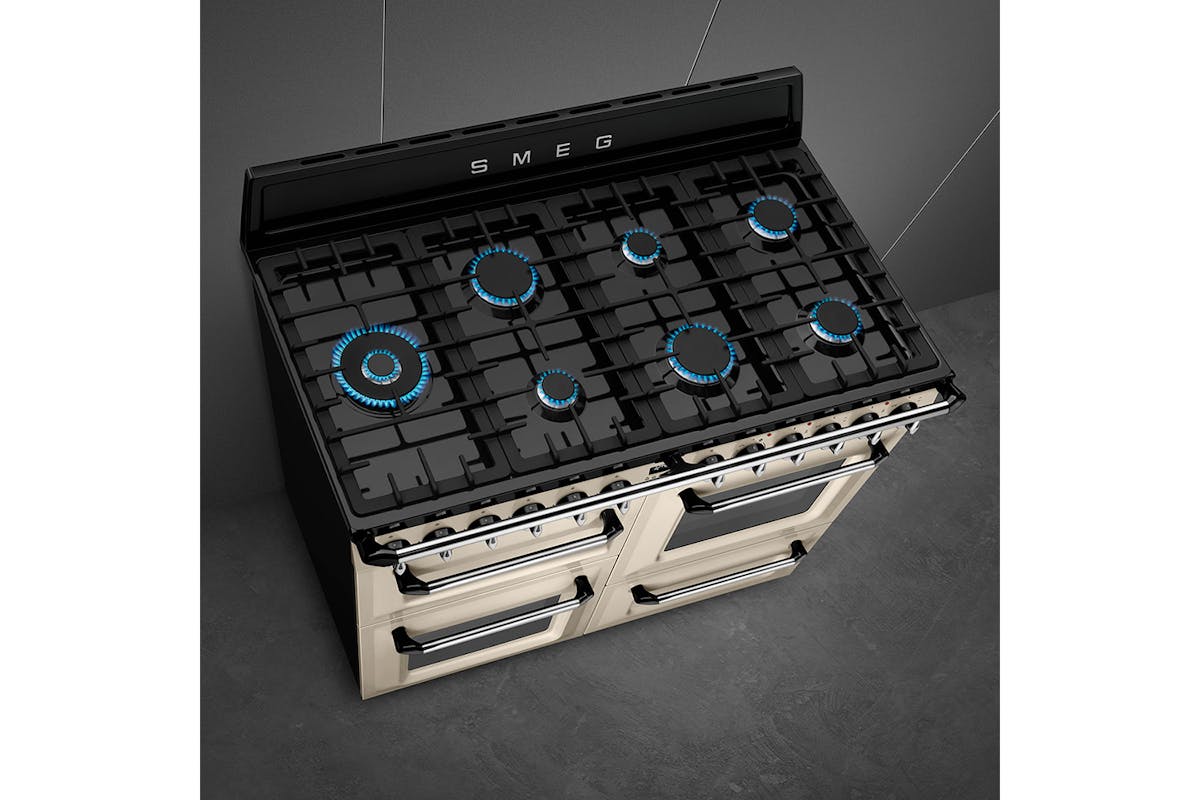 Smeg Victoria 110cm Dual Fuel Range Cooker | TR4110P1 | Cream-7