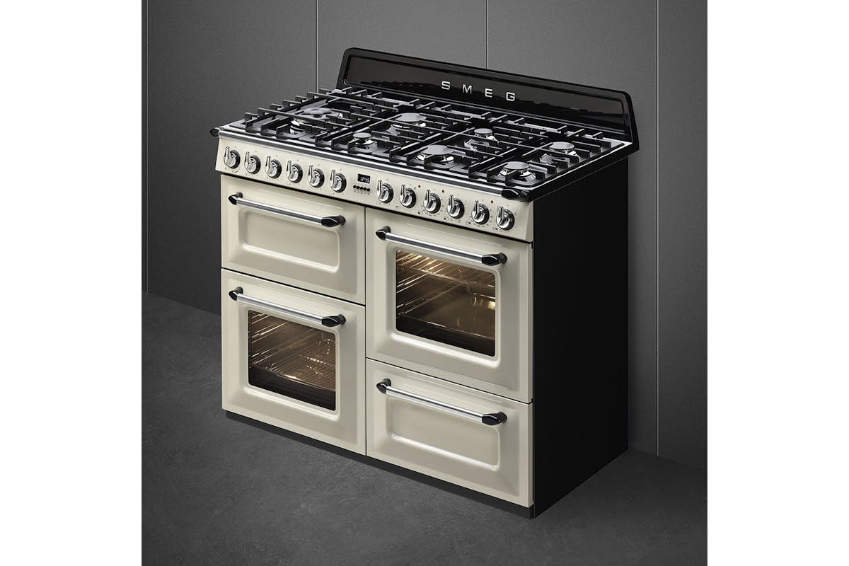 Smeg Victoria 110cm Dual Fuel Range Cooker | TR4110P1 | Cream-8
