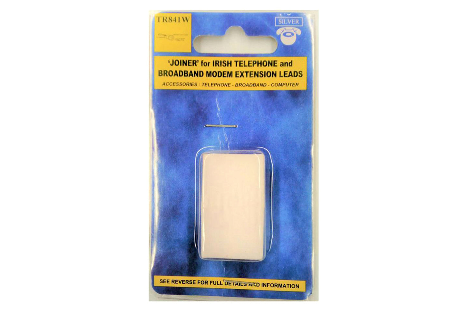 Silver Irish Telephone/Modem Extension Joiner | TR841W