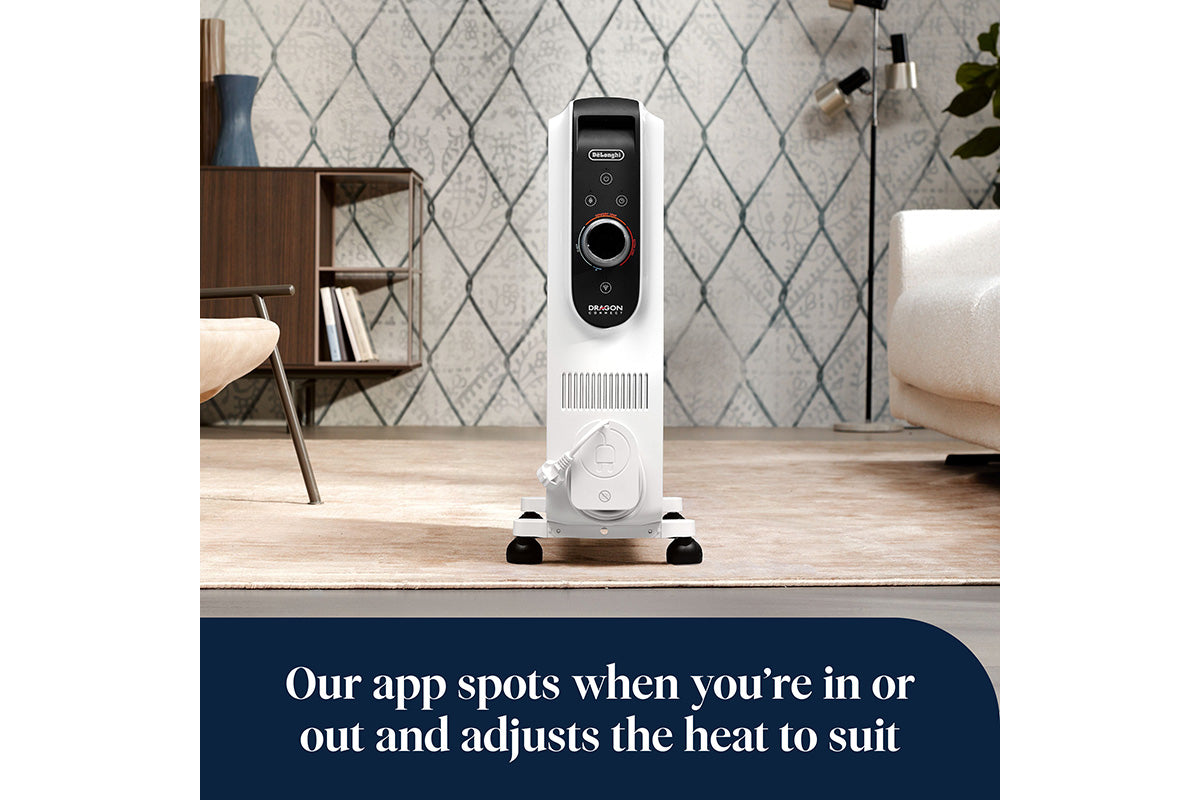 De'Longhi Dragon 5 Connect Oil Filled Radiator Heater | TRD51025WIFI | White-5