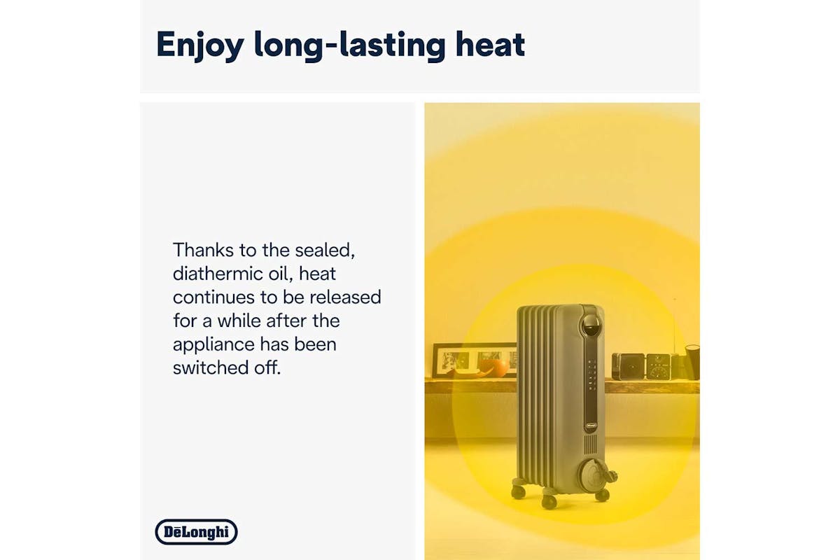 DeLonghi 2KW Oil Filled Radiator | TRRS0920E.G | Grey-3