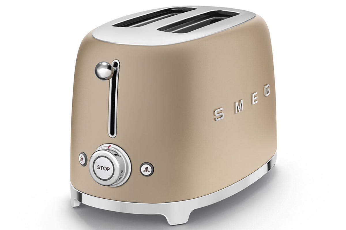 Smeg 50's Style 2 Slice Toaster | TSF01CHMUK | Champagne Gold-3