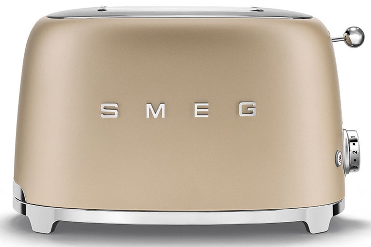 Smeg 50's Style 2 Slice Toaster | TSF01CHMUK | Champagne Gold