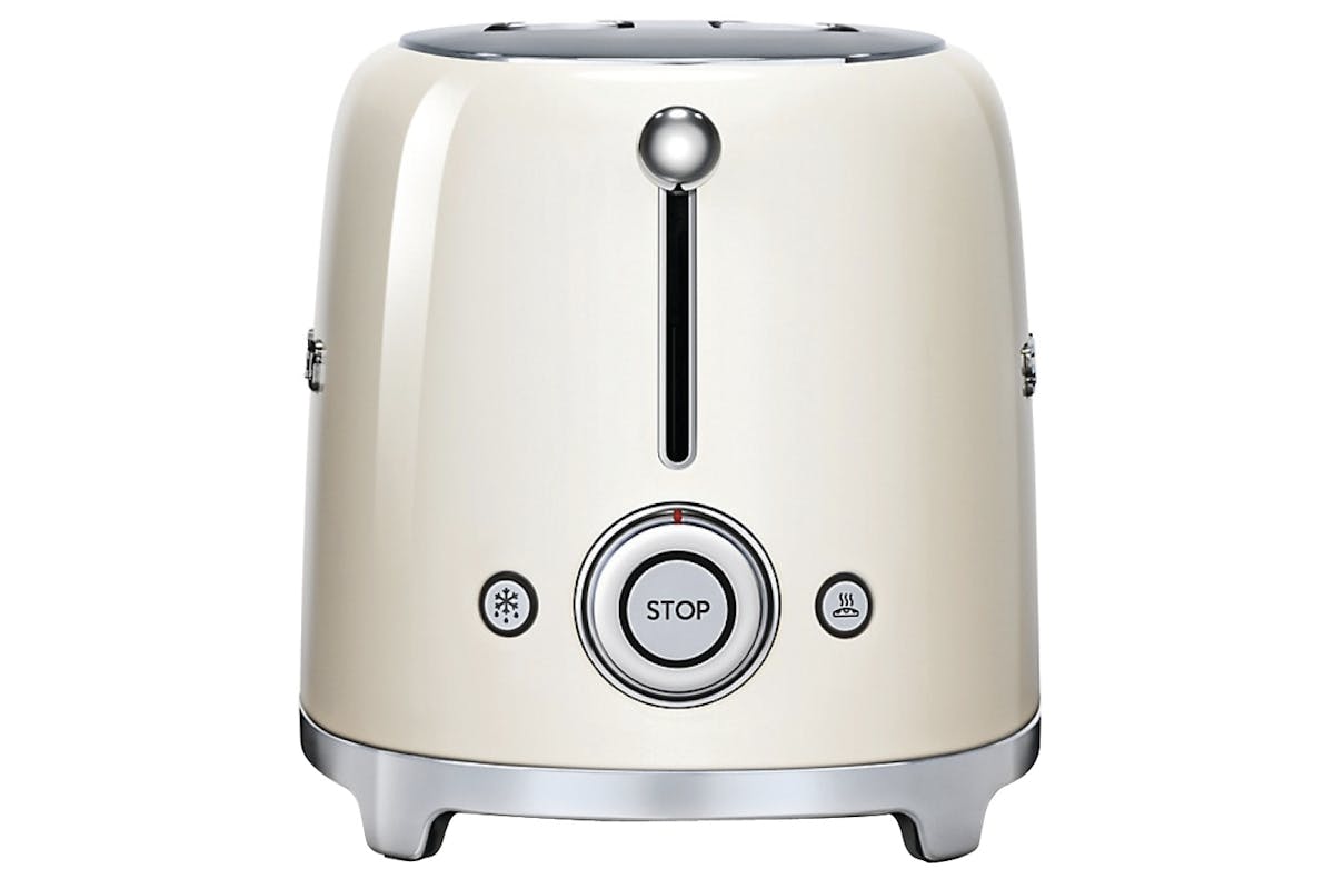 Smeg 50's Retro Style Aesthetic 2 Slice Toaster | TSF01CRUK | Cream-3