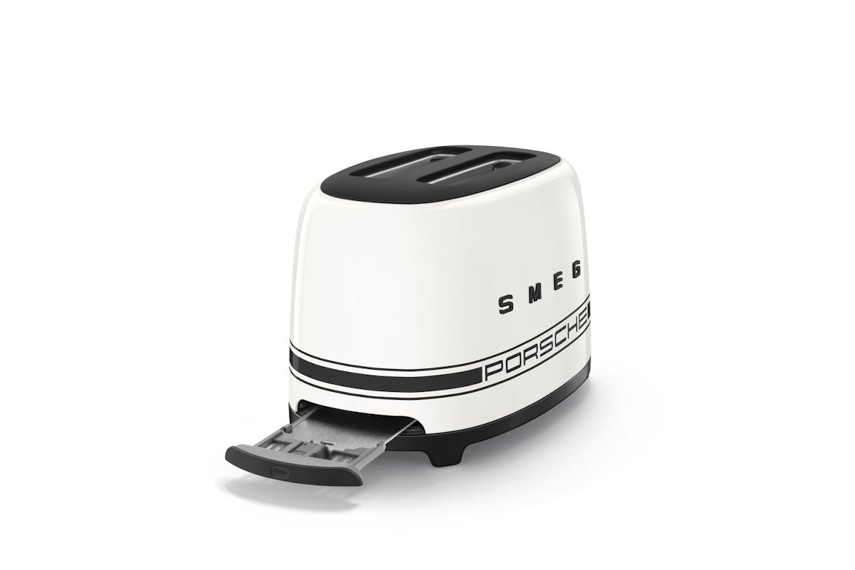 Smeg 50's Retro Style Porsche 2 Slice Toaster | TSF01PCWUK | Carrara White-7