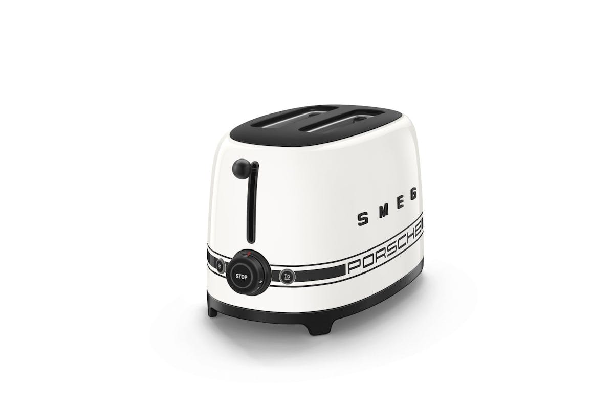 Smeg 50's Retro Style Porsche 2 Slice Toaster | TSF01PCWUK | Carrara White-2