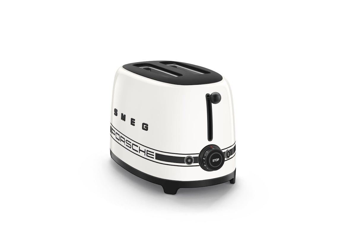 Smeg 50's Retro Style Porsche 2 Slice Toaster | TSF01PCWUK | Carrara White-5