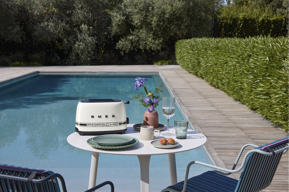 Smeg 50's Retro Style Porsche 2 Slice Toaster | TSF01PCWUK | Carrara White-4