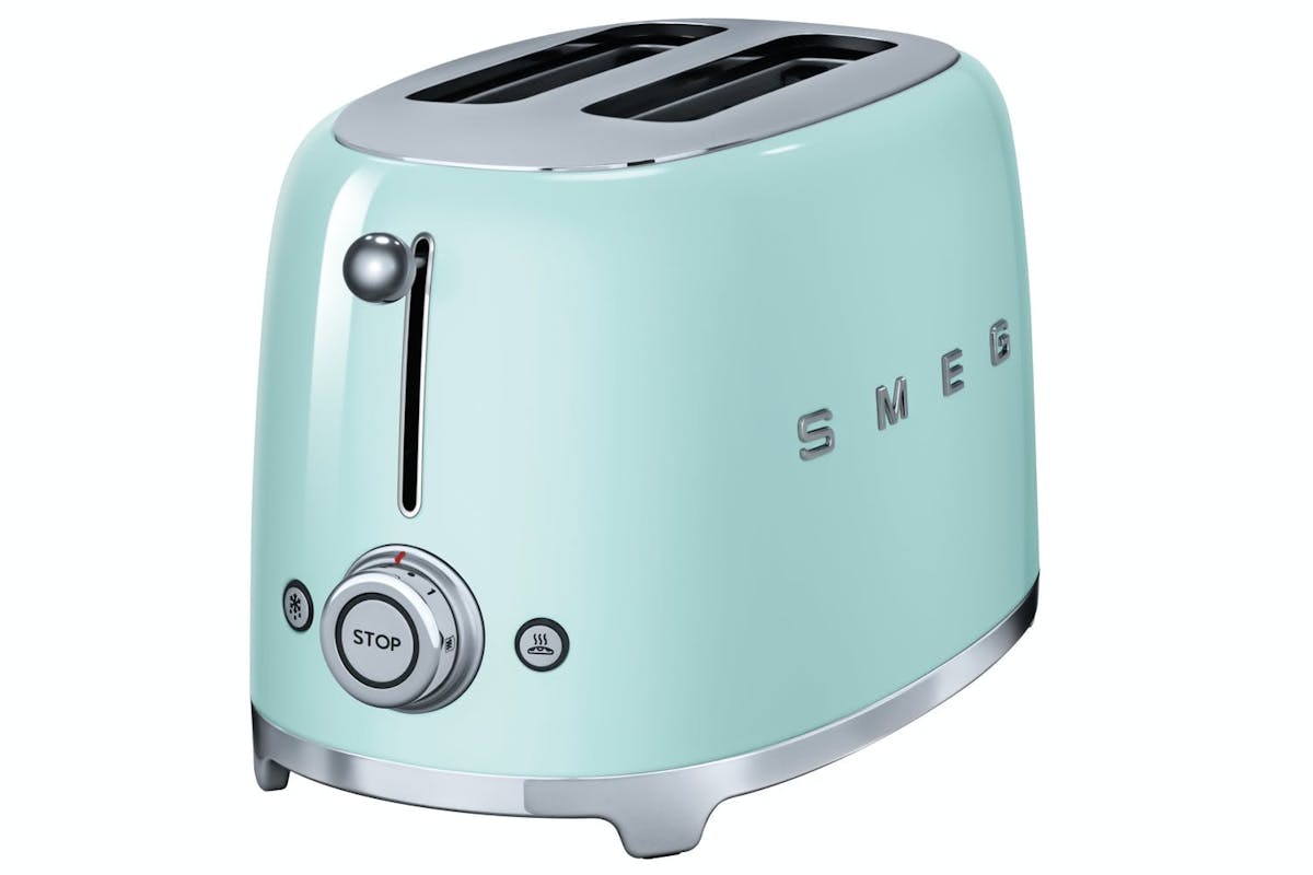 Smeg 50's Retro Style Aesthetic 2 Slice Toaster | TSF01PGUK | Pastel Green-3