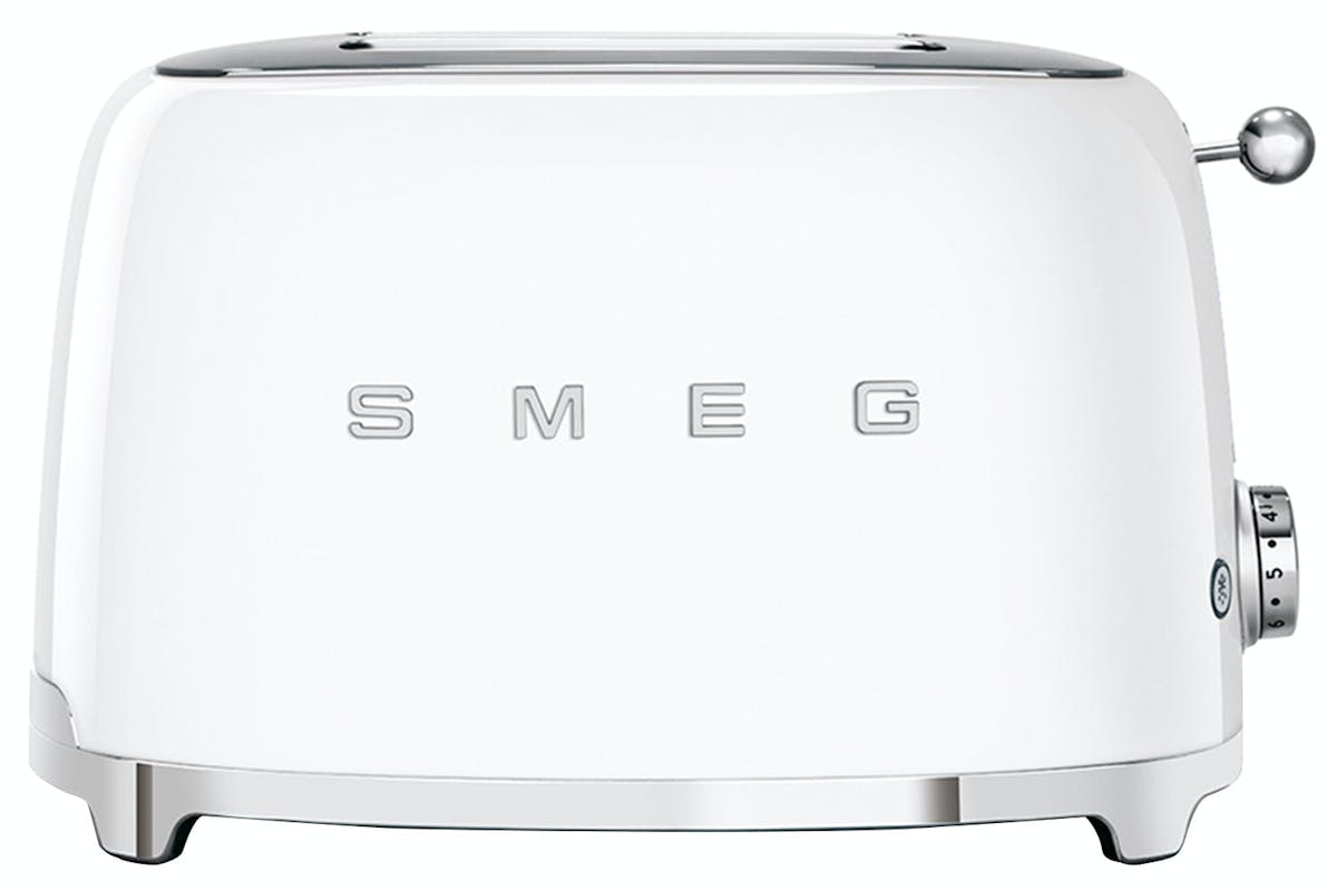 Smeg 50's Retro Style Aesthetic 2 Slice Toaster | TSF01WHUK | White