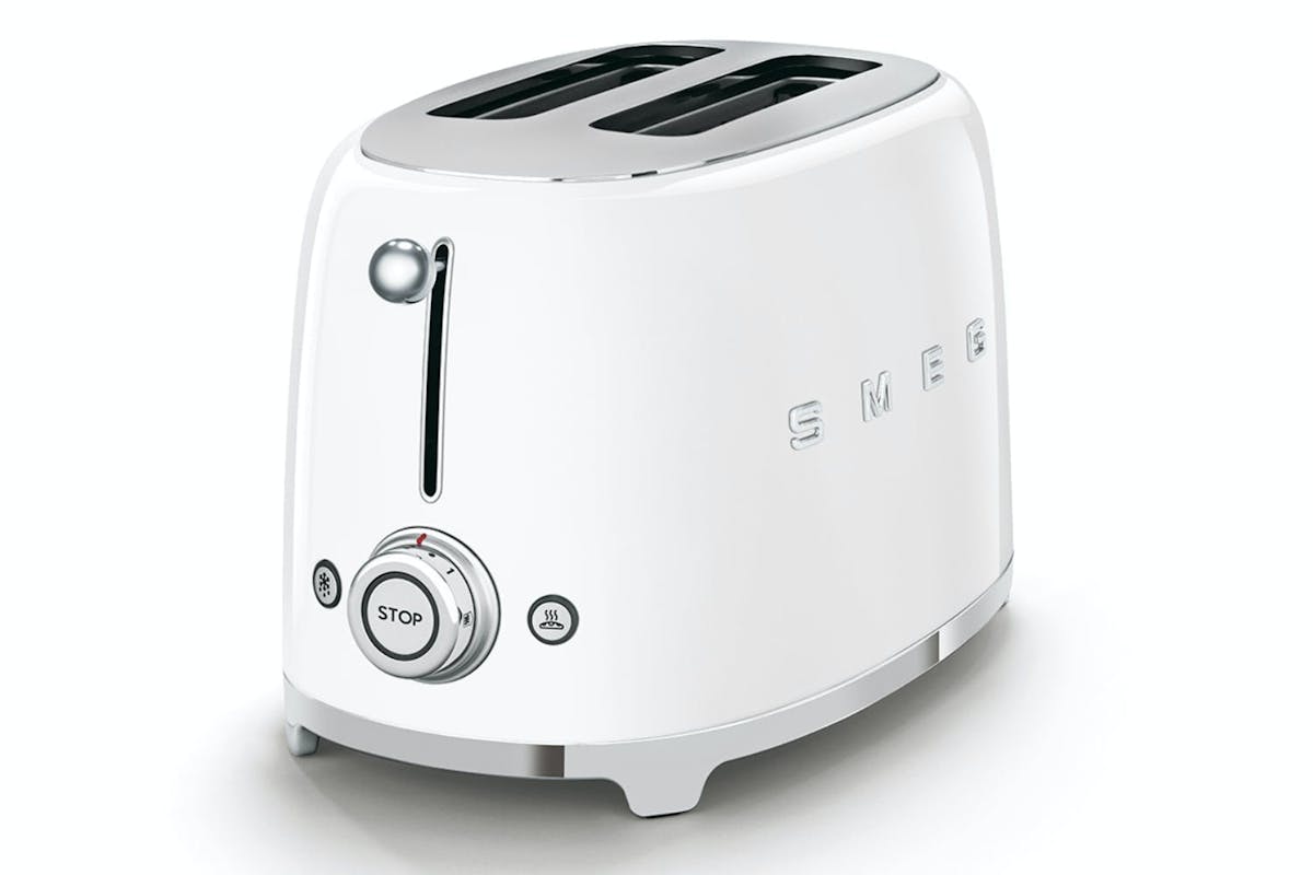 Smeg 50's Retro Style Aesthetic 2 Slice Toaster | TSF01WHUK | White-4
