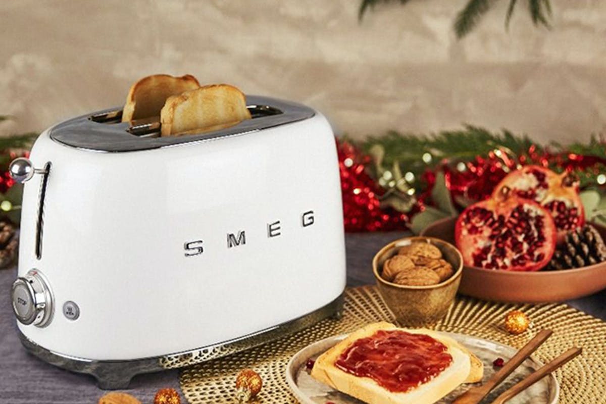 Smeg 50's Retro Style Aesthetic 2 Slice Toaster | TSF01WHUK | White-2