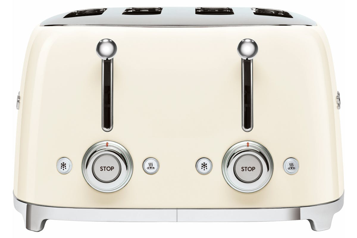 Smeg 50's Retro Style Aesthetic 4 Slice Toaster | TSF03CRUK | Cream-2