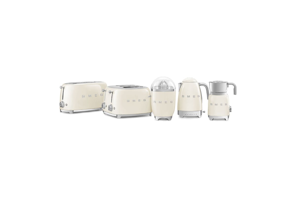 Smeg 50's Retro Style Aesthetic 4 Slice Toaster | TSF03CRUK | Cream-6