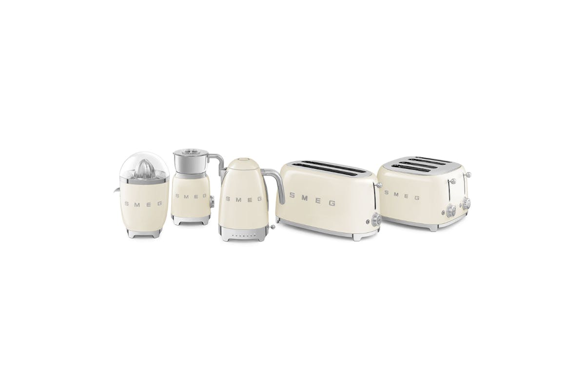 Smeg 50's Retro Style Aesthetic 4 Slice Toaster | TSF03CRUK | Cream-7