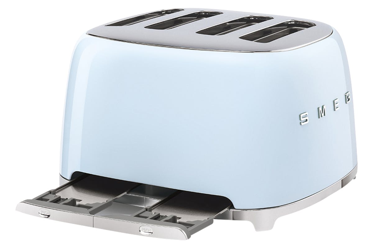 Smeg 50's Retro Style 4 Slice Toaster | TSF03PBUK | Pastel Blue-6