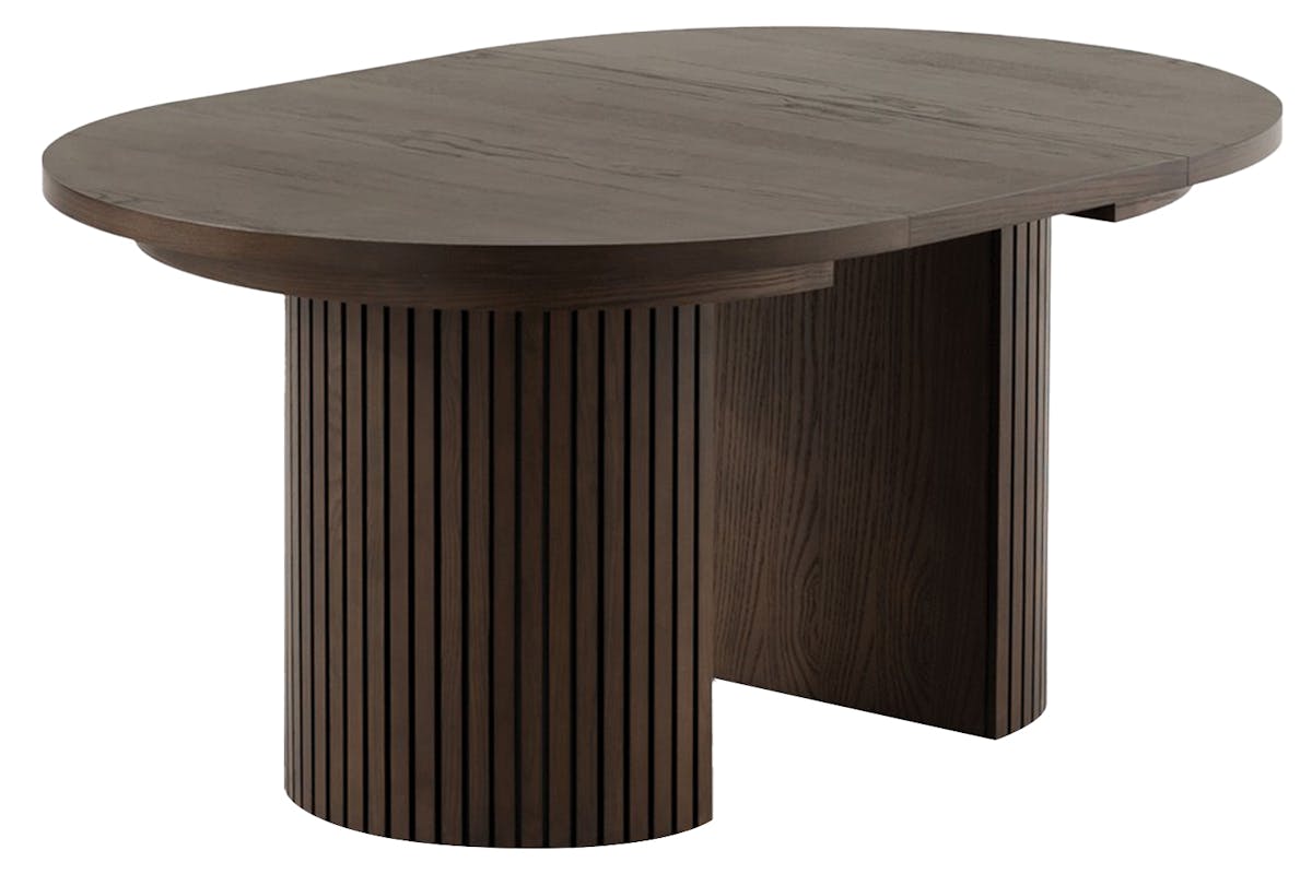 Transformer Round Extending Dining Table | Dark Walnut