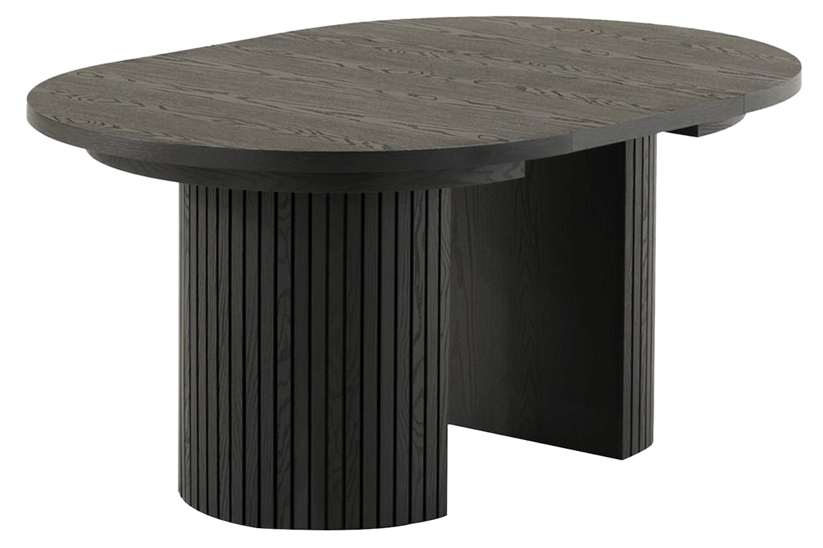 Transformer Round Extending Dining Table | Smoked Hickory