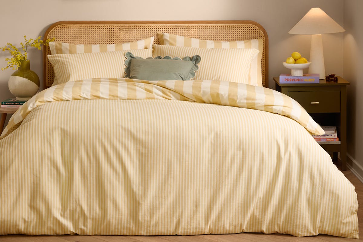 Riva | Ultimate Duvet Cover Set | Yellow | Double