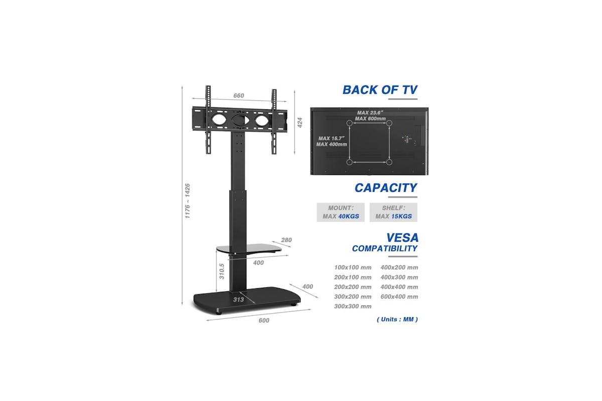 TTAT 600 TV Stand | Black-4