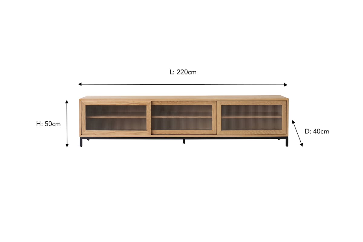 Ezra TV Unit | Glass Doors-12