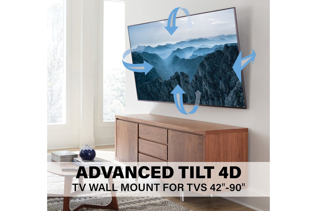 Sanus Advanced Tilt 4D Premium TV Wall Mount for 42" - 90" TVs | VLT7-B2-8