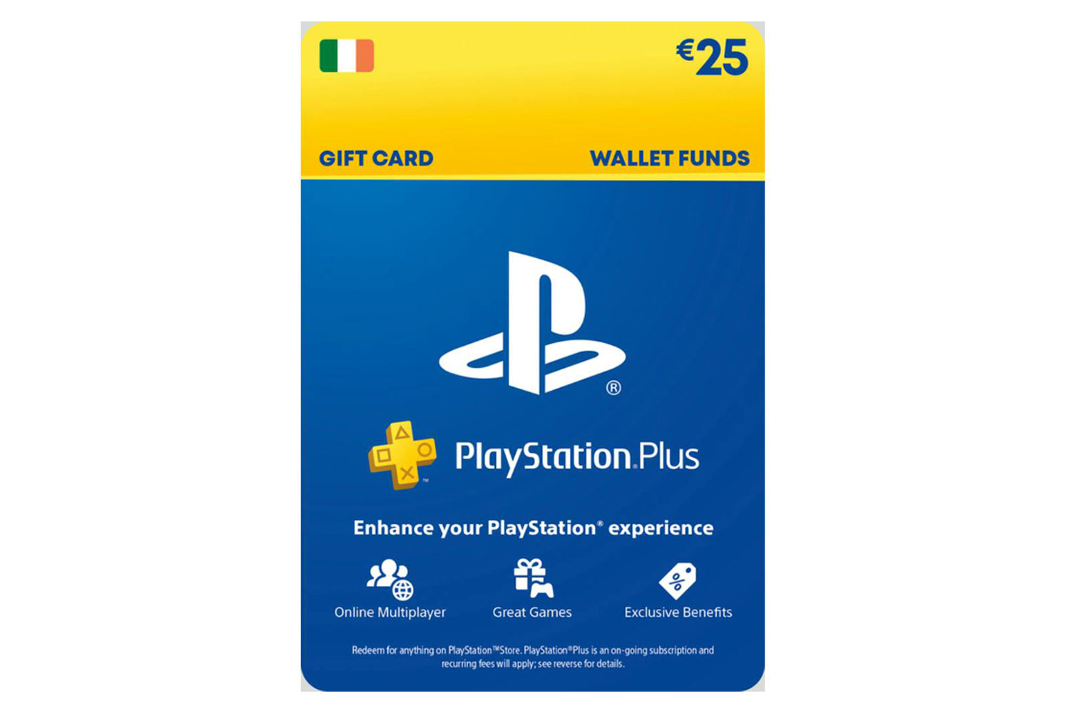 Sony Plus PlayStation Gift Card | €25