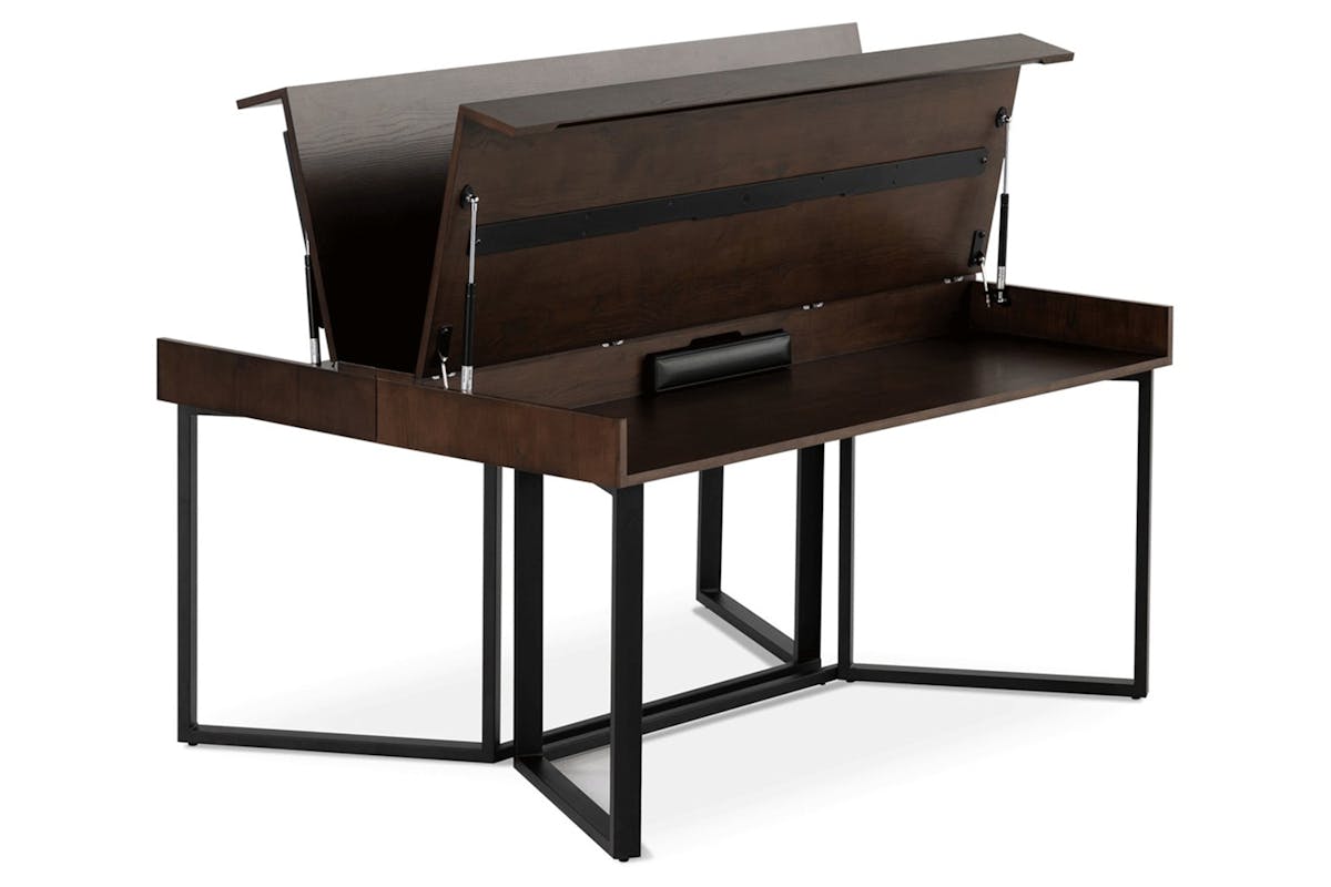 Transformer Desk | Dark Walnut/Black