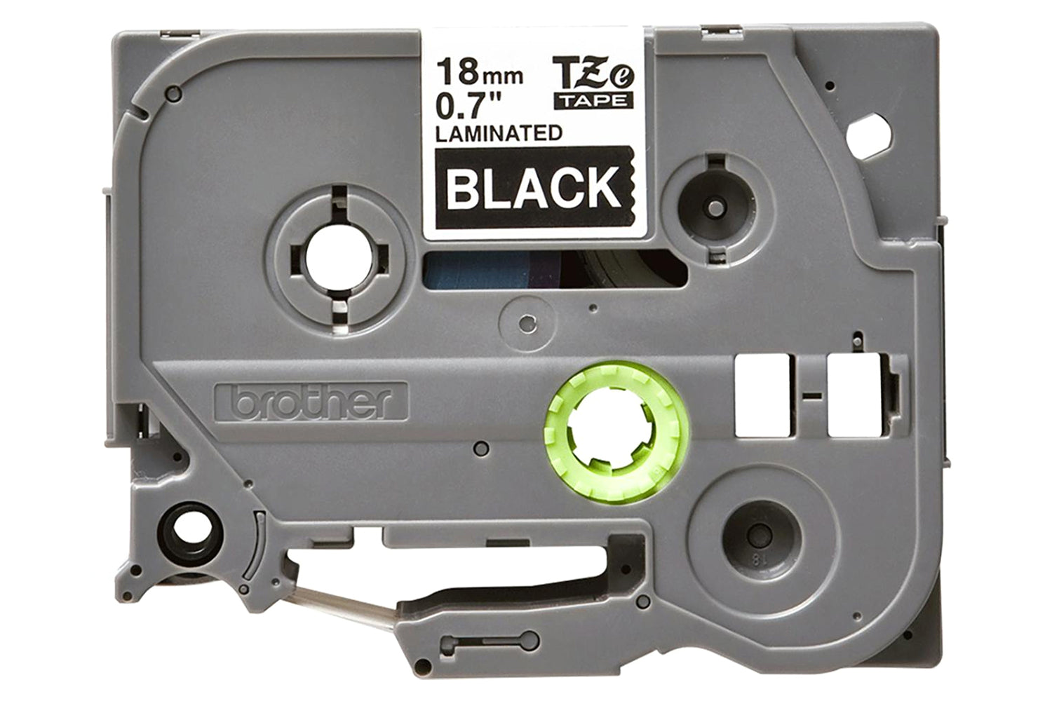 Brother TZe-345 18mm Labelling Tape Cassette | White on Black-2