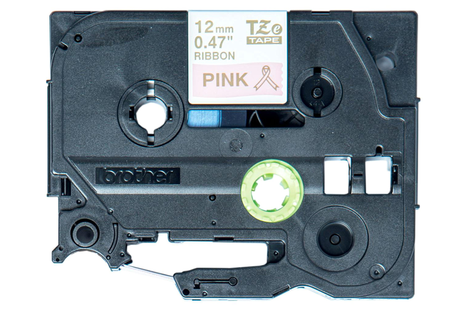 Brother TZe-RE34 12mm Ribbon Tape Cassette | Gold on Pink-2